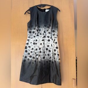 Milly Black and White Ombré Floral Mini Dress- size 4